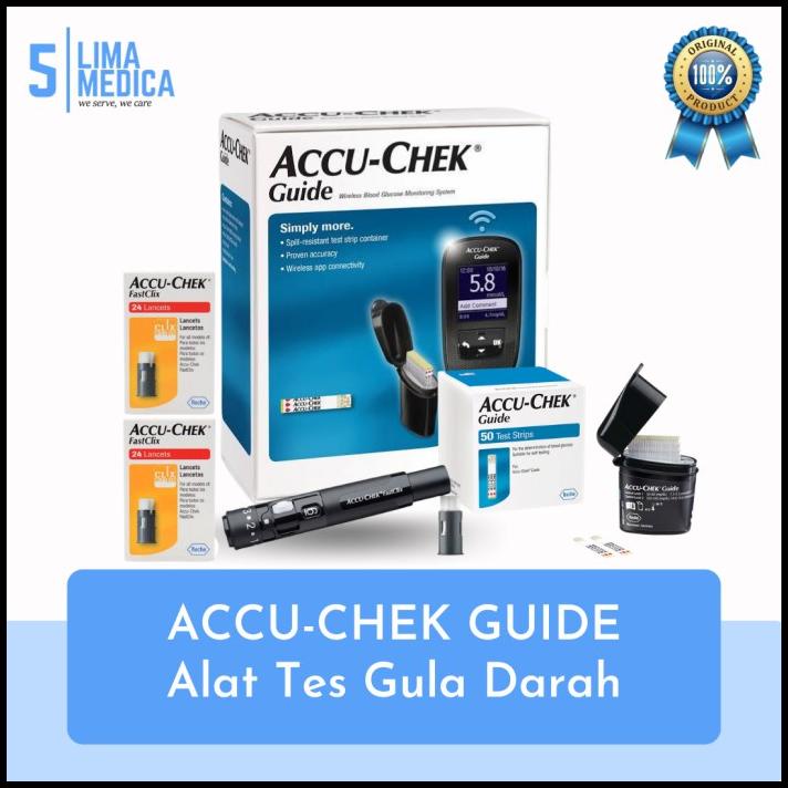 Accu Chek Guide Meter - Alat Tes Gula Darah - Glucometer