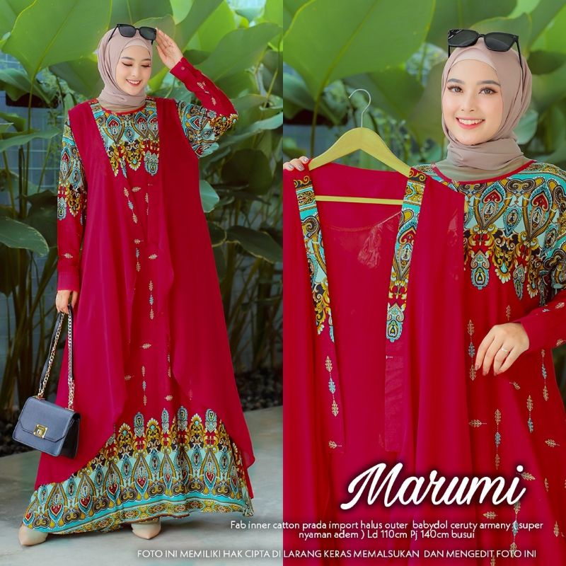 gamis marumi set marumi maxy