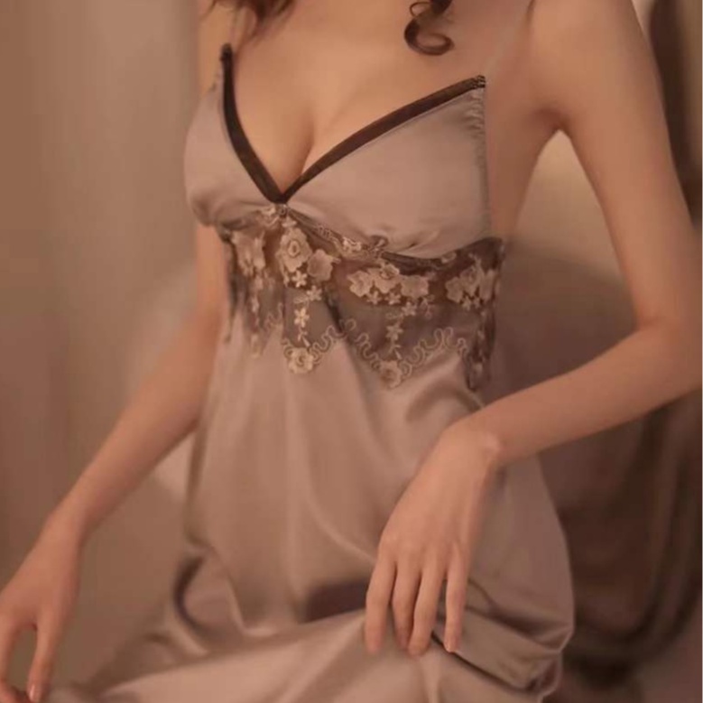 Sexy V-Neck Backless Night  Dress 8169 (M/L)