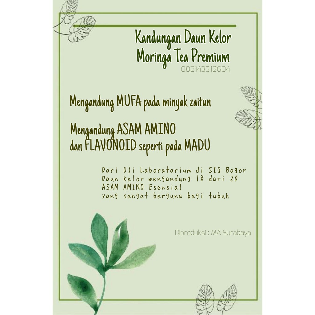 {TERLARIS} JUAL TEH DAUN KELOR 1 KG PREMIUM ORGANIK/JUAL KELOR KERING/MORINGA TEA/SUPLIER DAUN KELOR