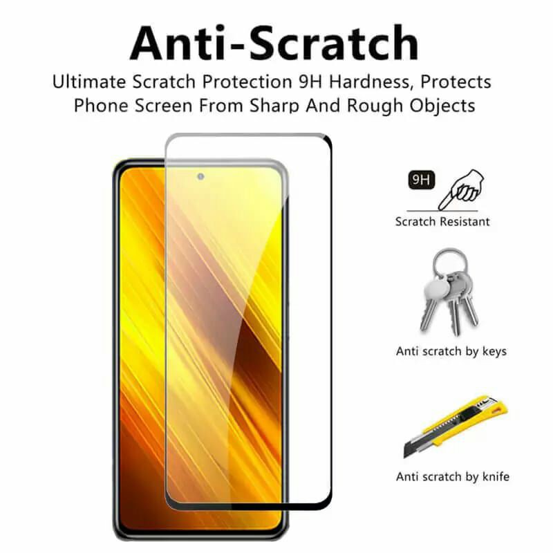 TEMPERED GLASS 9H SCREEN PROTECTOR FULL COVER XIAOMI POCO X3 X3 PRO NFC ANTI GORES KACA BEST QUALITY