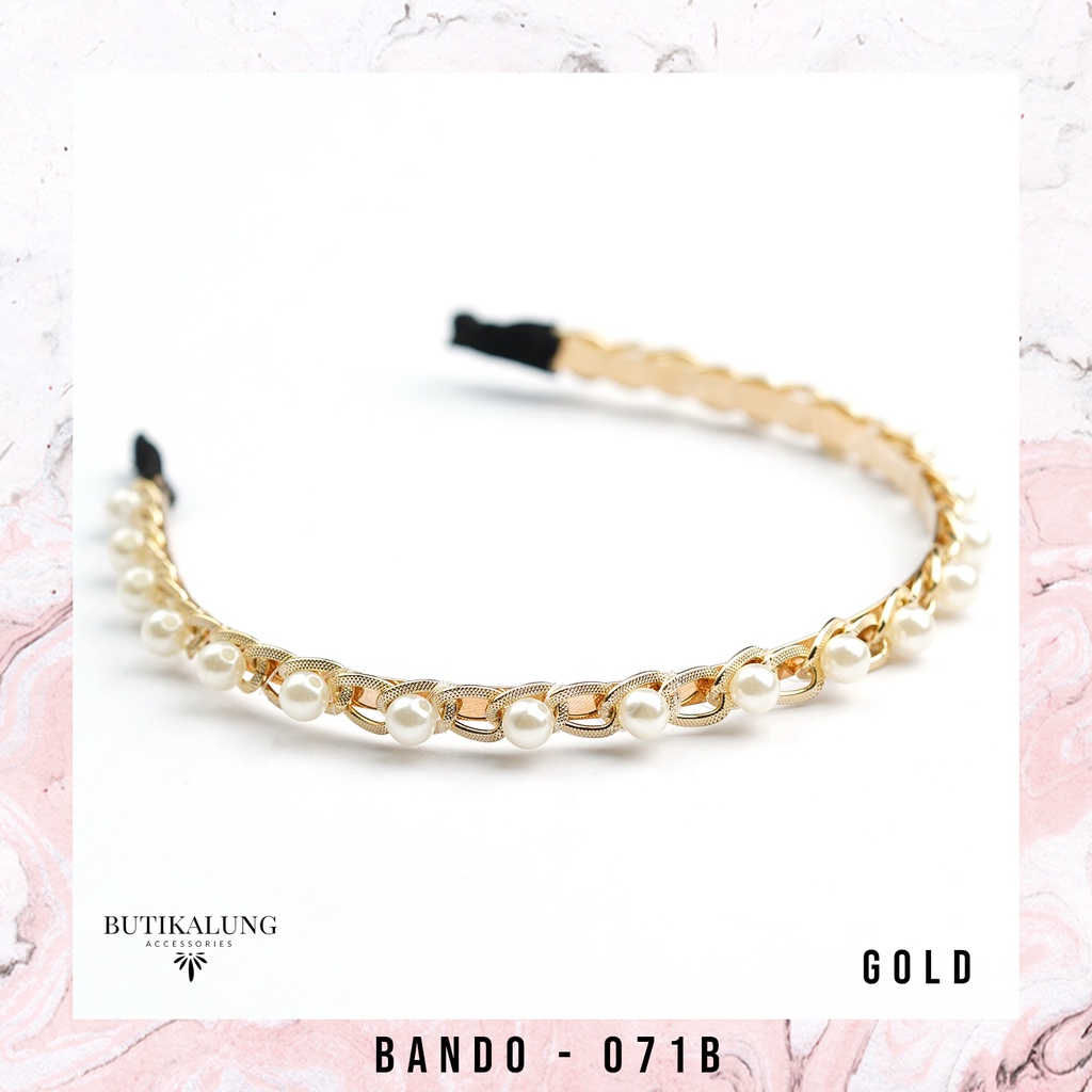 Bandana Bando Mutiara Aksesoris Wanita 071