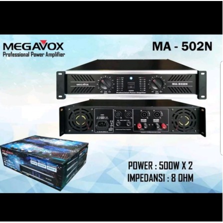 AMPLI POWER MEGAVOX MA502 ORIGINAL POWER MEGAVOX MA 502