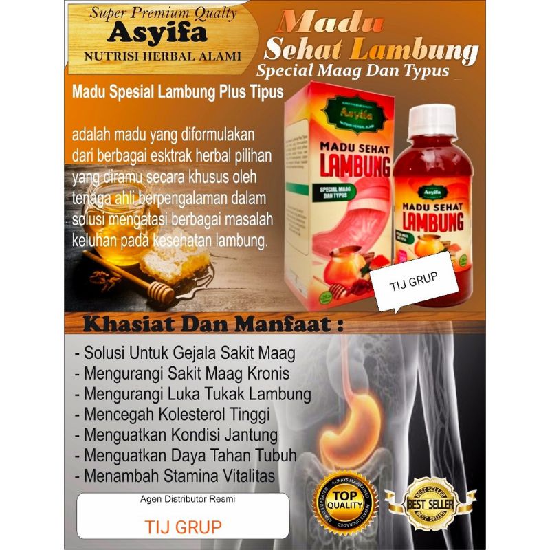 Kembung perut/asam lambung/magh kronis/asyfa/madu lambung/vitamin lambung