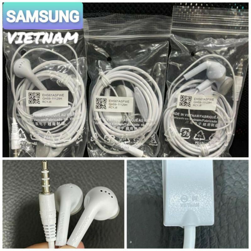 HF HEADSET/EARPHONE COPOTAN ORIGINAL 100% SAMSUNG J1 ACE ORI MADE IN VIETNAM SUPER BASS