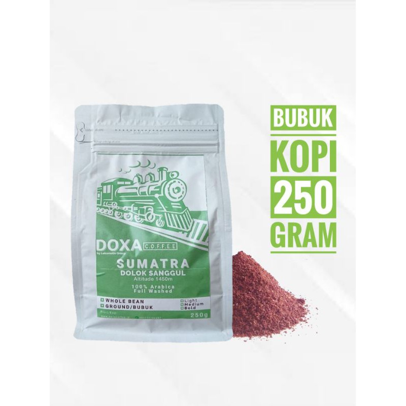 

Kopi Bubuk Arabica Dolok Sanggul Sumatra 250gram