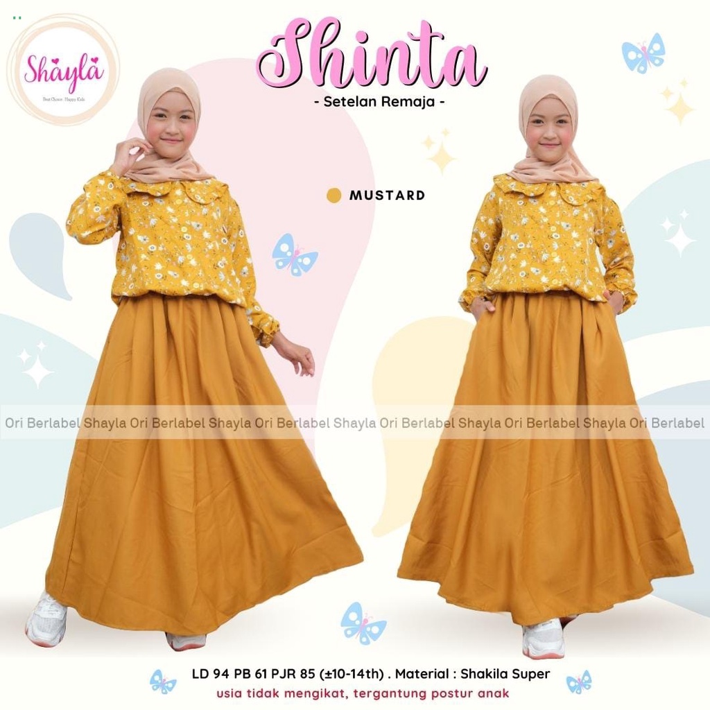 Setelan Anak Perempuan Setelan Rok Anak Perempuan Cewek Remaja Kekinian Trendy Terbaru / Set Rok