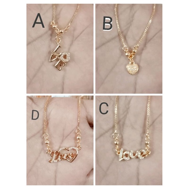 RAC54. Kalung xuping anak anak lapis emas  dgn mata zircon ukuran 35 cm