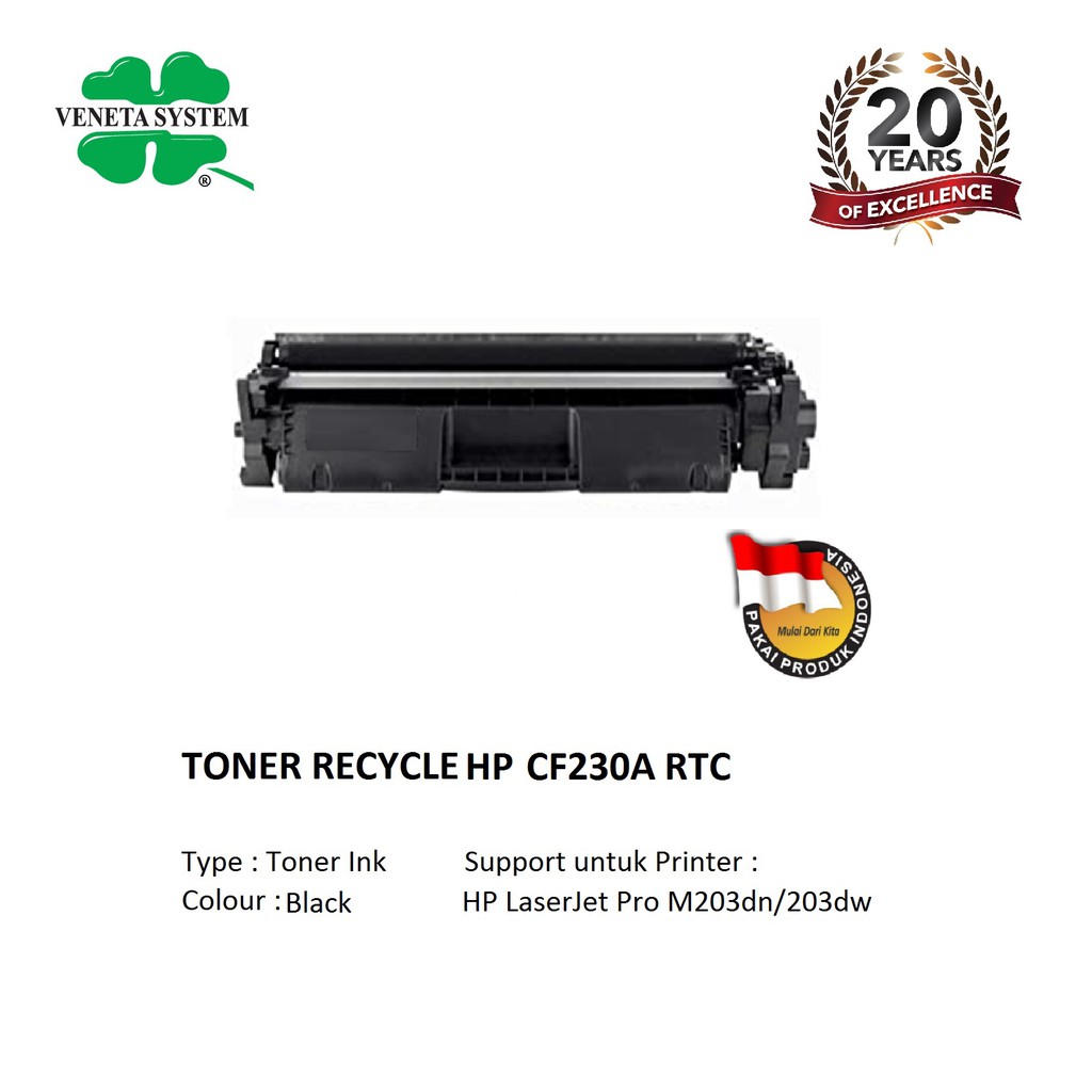 Toner Cartridge CF230A (30A) Black - RTC Veneta