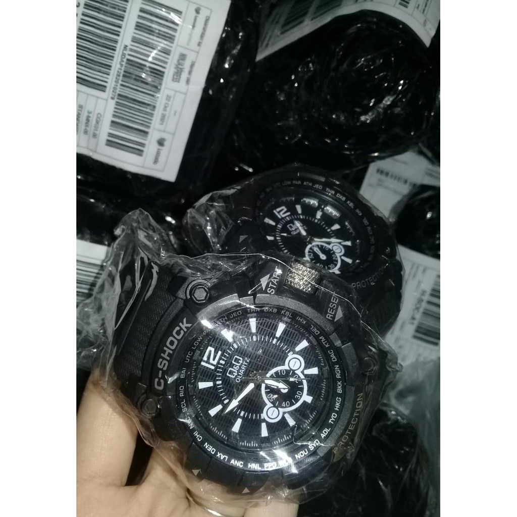 TURUN HARGA JAM TANGAN KARET PRIA QQ JARUM/JAM TANGAN RUBER TERBARU 2021/JAM TANGAN ANTI AIR/JAM TAN