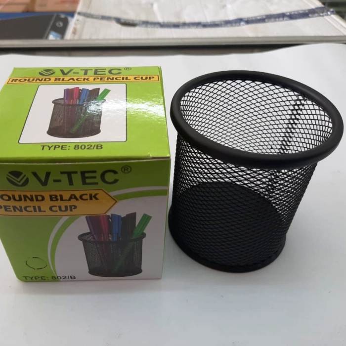 

Tempat Pensil Bulat Jaring VT-802 Desk Set Pen Stand Vtec
