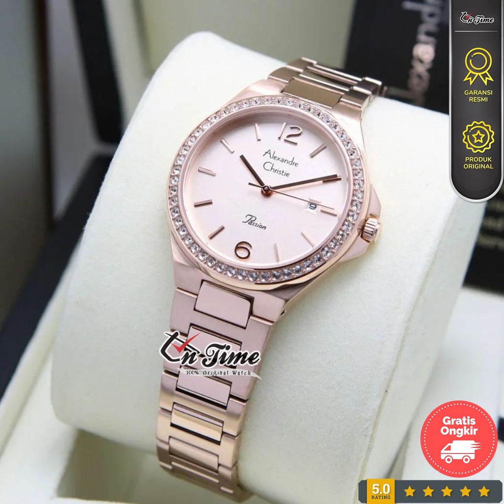 Alexandre Christie AC 2981 LD Jam Tangan Wanita Ori
