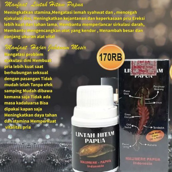 LINTAH HITAM PAPUA⁣ - MEMBESARKAN MEMANJANG MR.P - OBAT KUAT
