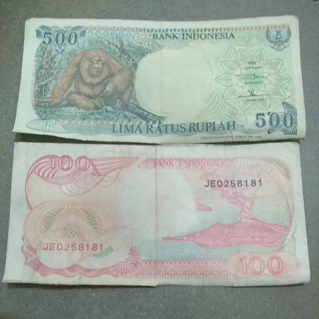 

Uang Kertas 500 Rupiah tahun 1992 & Uang kertas 100 Rupiah tahun 1992