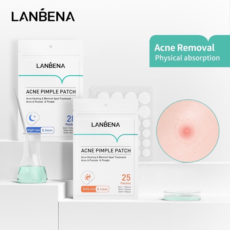 LANBENA Acne Pimple Patch Obat Jerawat Masker Jerawat Penghilang Jerawat Stickers Invisble Stiker Perawatan jerawat Oil Control Anti Jerawat Perawatan kulit