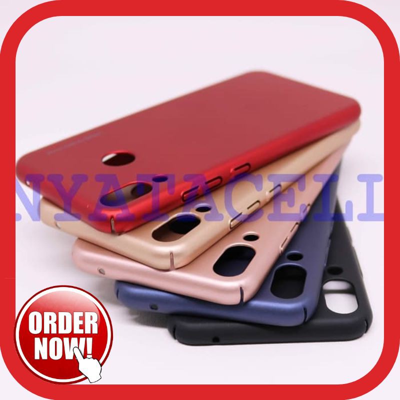 SALE Hard Case Baby Skin Asus Zenfone 5Z ZS620KL Touch Matte Dove Gea - Hitam