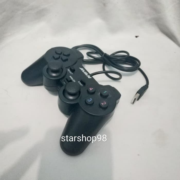 joystick / game pad / stick pc laptop komputer single analog hitam USB