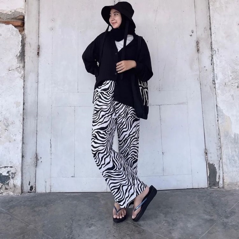 Zebra kulot highwaist