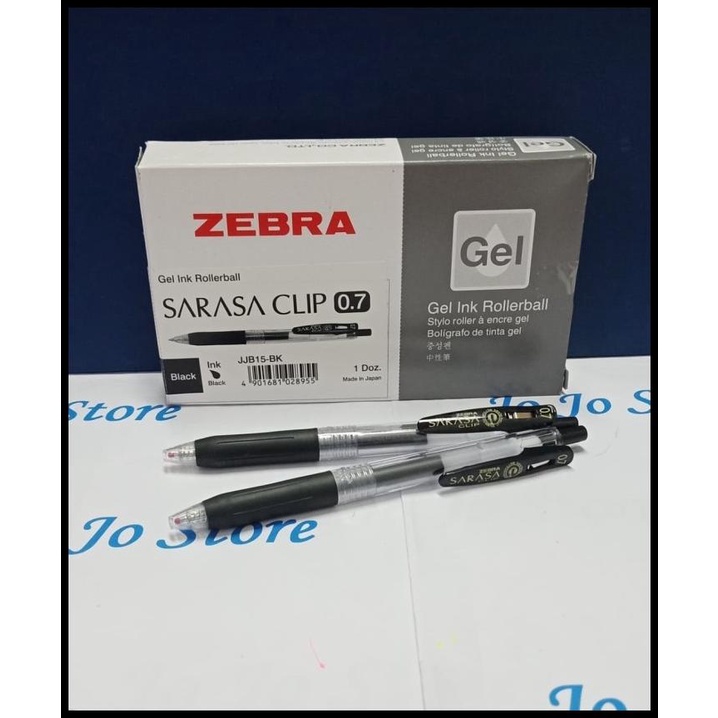 

Vanila | Pen Zebra Gel Sarasa 0.7 Mm Hitam-Biru (Harga Perlusin)