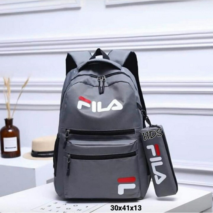 Tas Ransel Wanita Ransel Fila Abu 2in1 Tacel.24