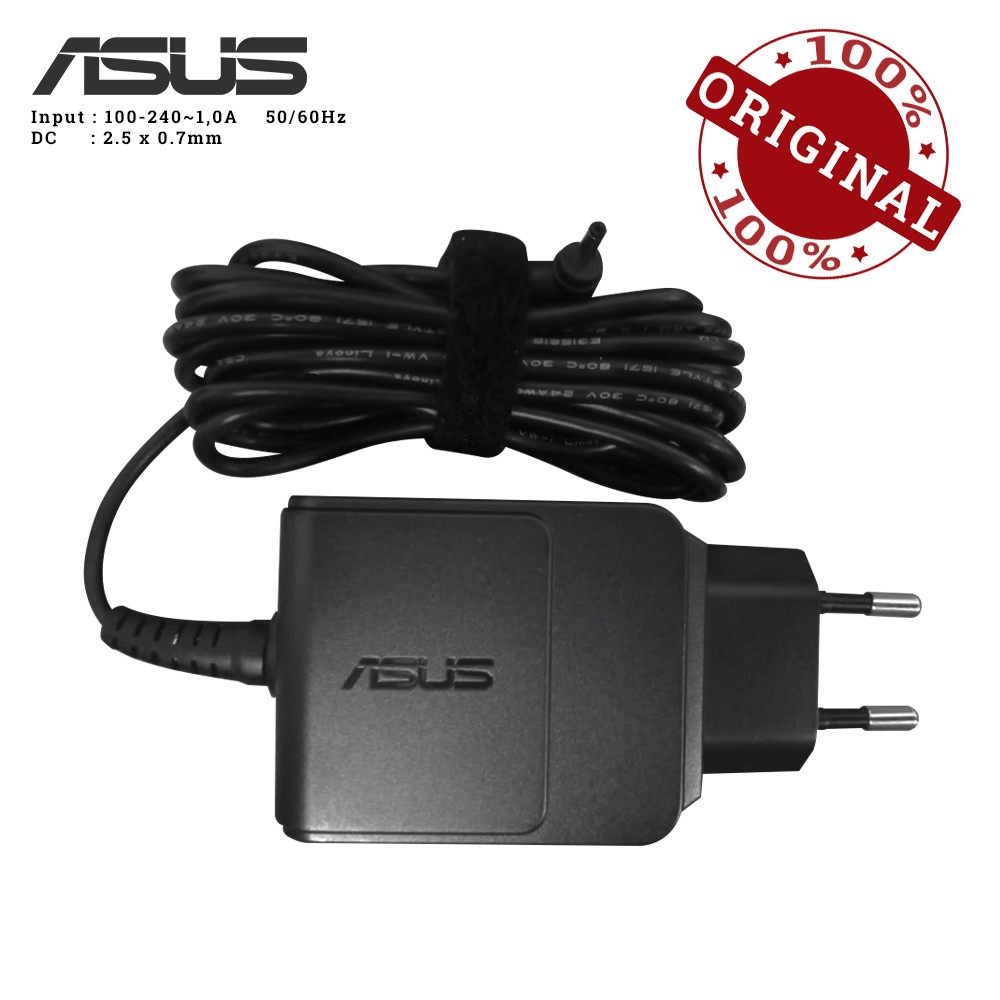 ASUS Adaptor Charger laptop 19v-1.58A DC 2.5x0.7mm Eee PC 1008 1005