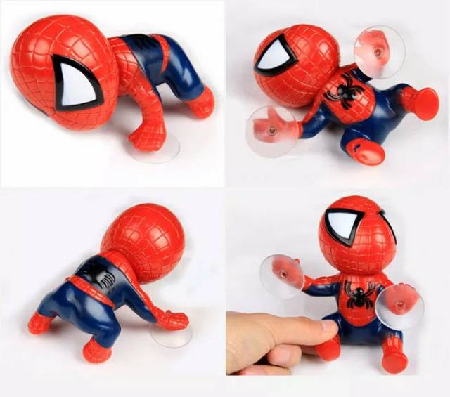 Tempelan Tempel Sedot Kaca Mobil Vacuum Sucker Spiderman