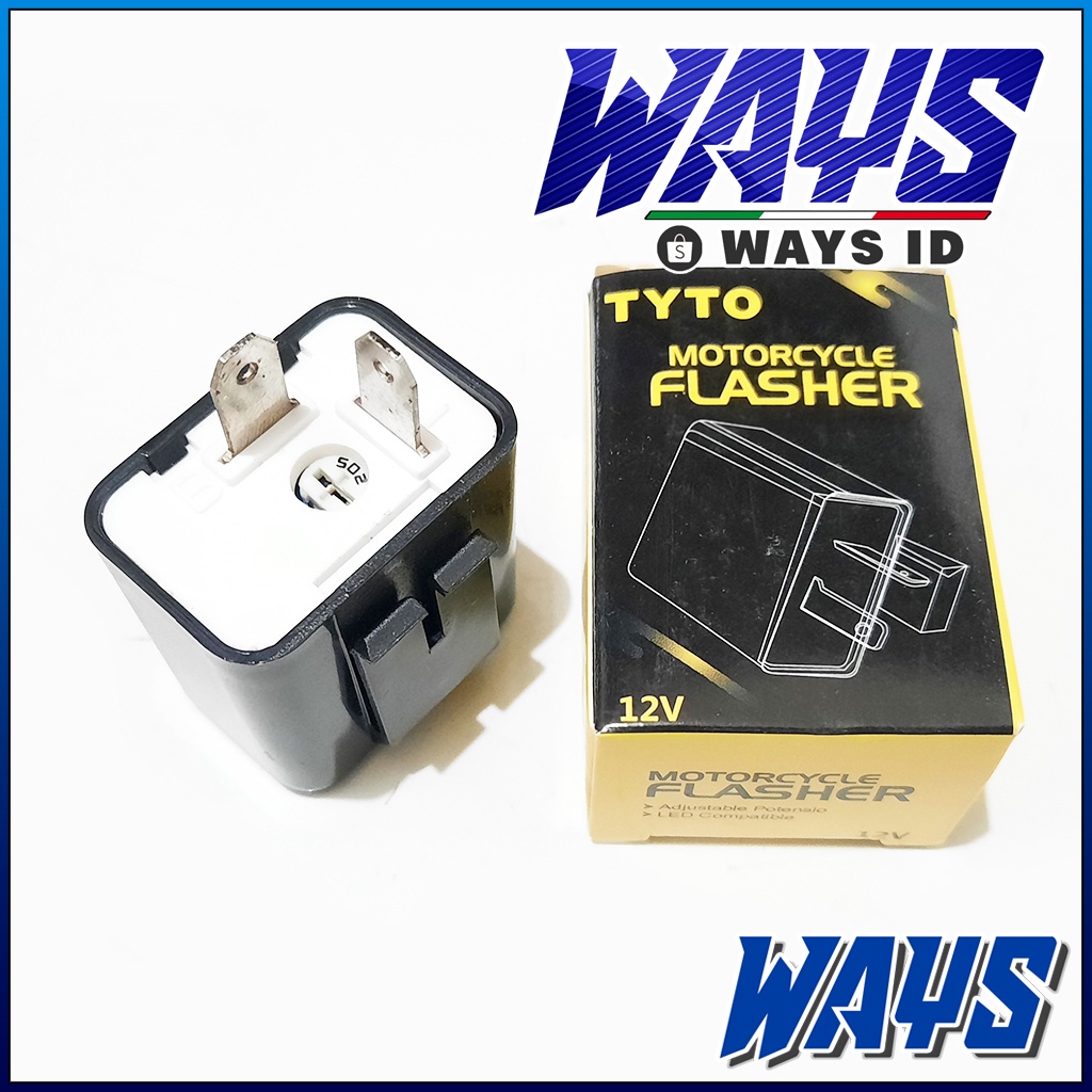 L247 | CR7 TYTO AES Flasher Flaser Relay Lampu Sein Sen Weser Hazard Bohlam LED Motor Universal
