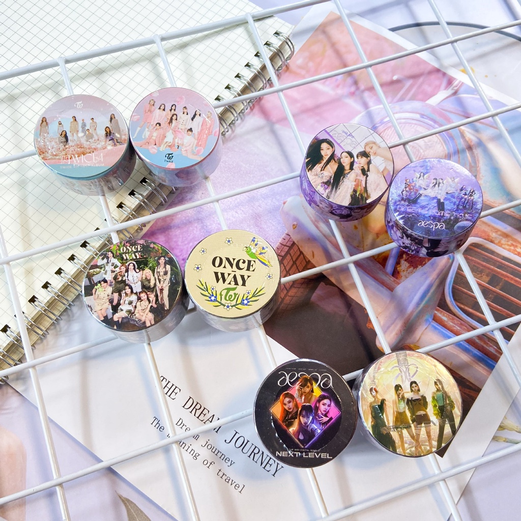 Stiker Washi Tape Motif Kpop Aespa Twice Formula of Love Untuk Dekorasi Album DIY