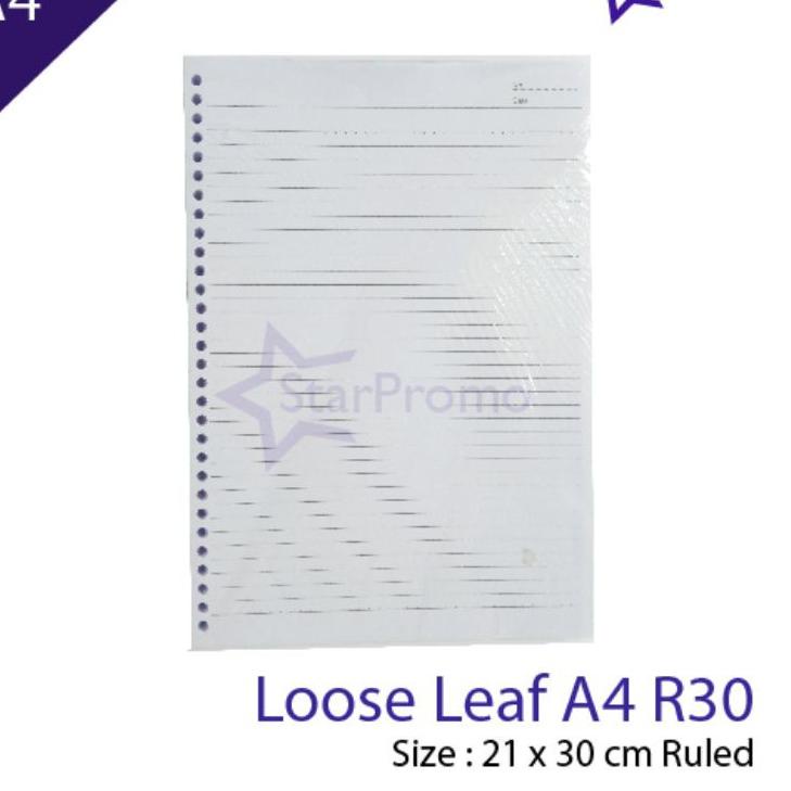

Trendy Loose Leaf A4 Ring 30 Isi 100 Kertas File Murah