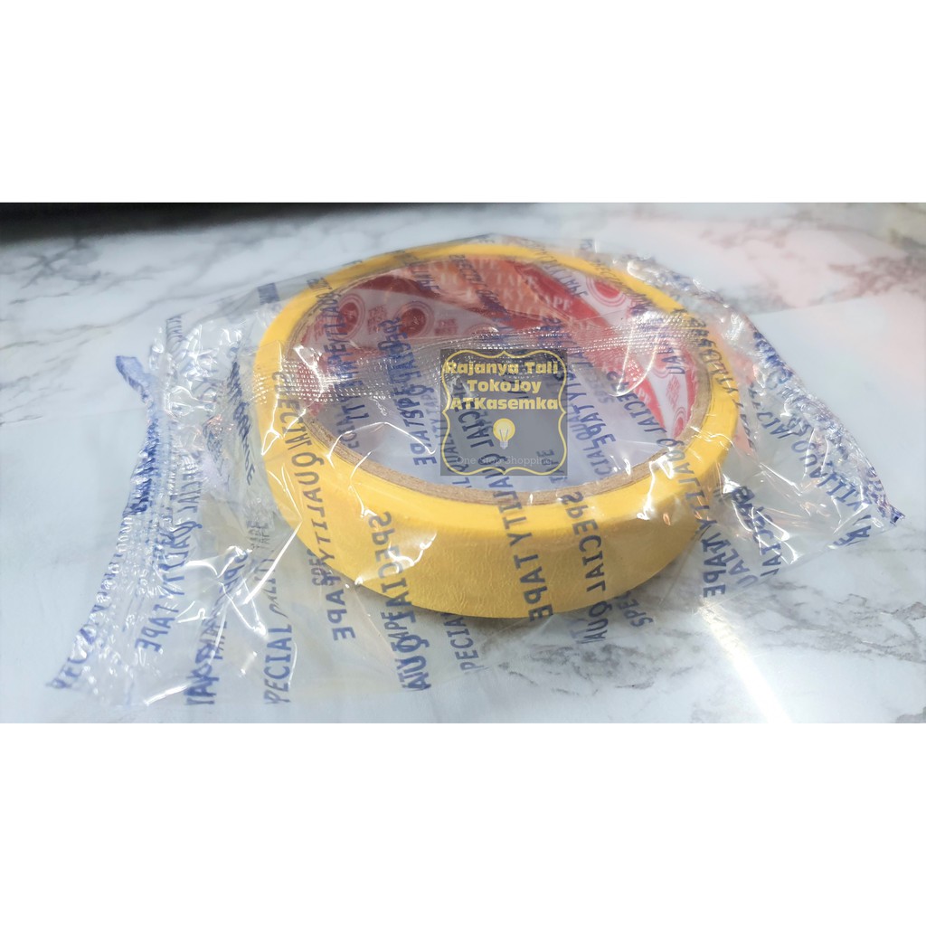 

Lakban KERTAS 1inch / 24mm / Masking Tape isi 20 Yard 1