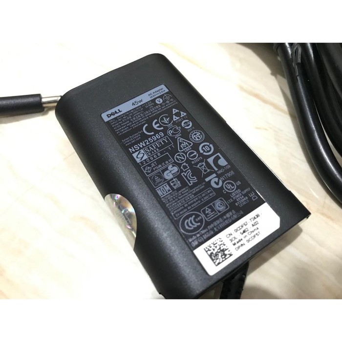 Adaptor Charger Original Dell XPS 12 XPS 13  Vostro 14 5468 3458 Inspiron 11 3000, 14 3000,15 3000