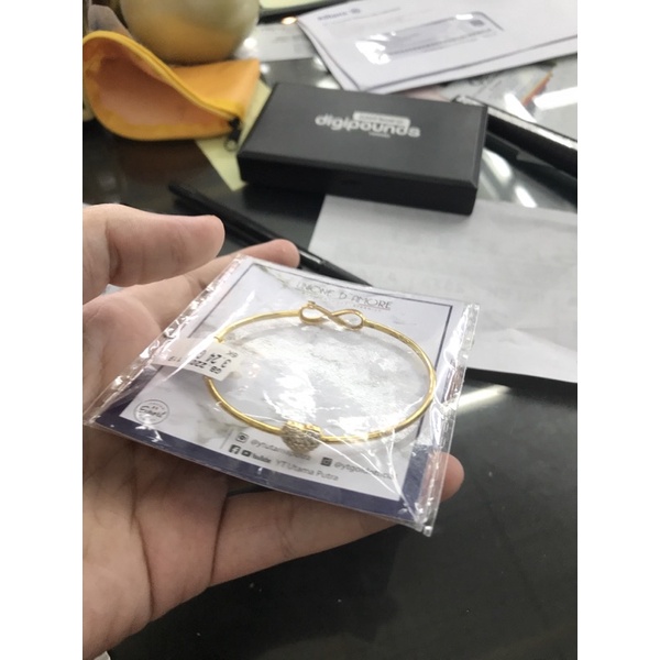 Gelang infinity emas asli kadar 300/6karat yt utama putra