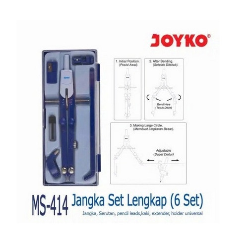 

JOYKO MATH SET MS 414 JANGKA KAKI PANJANG