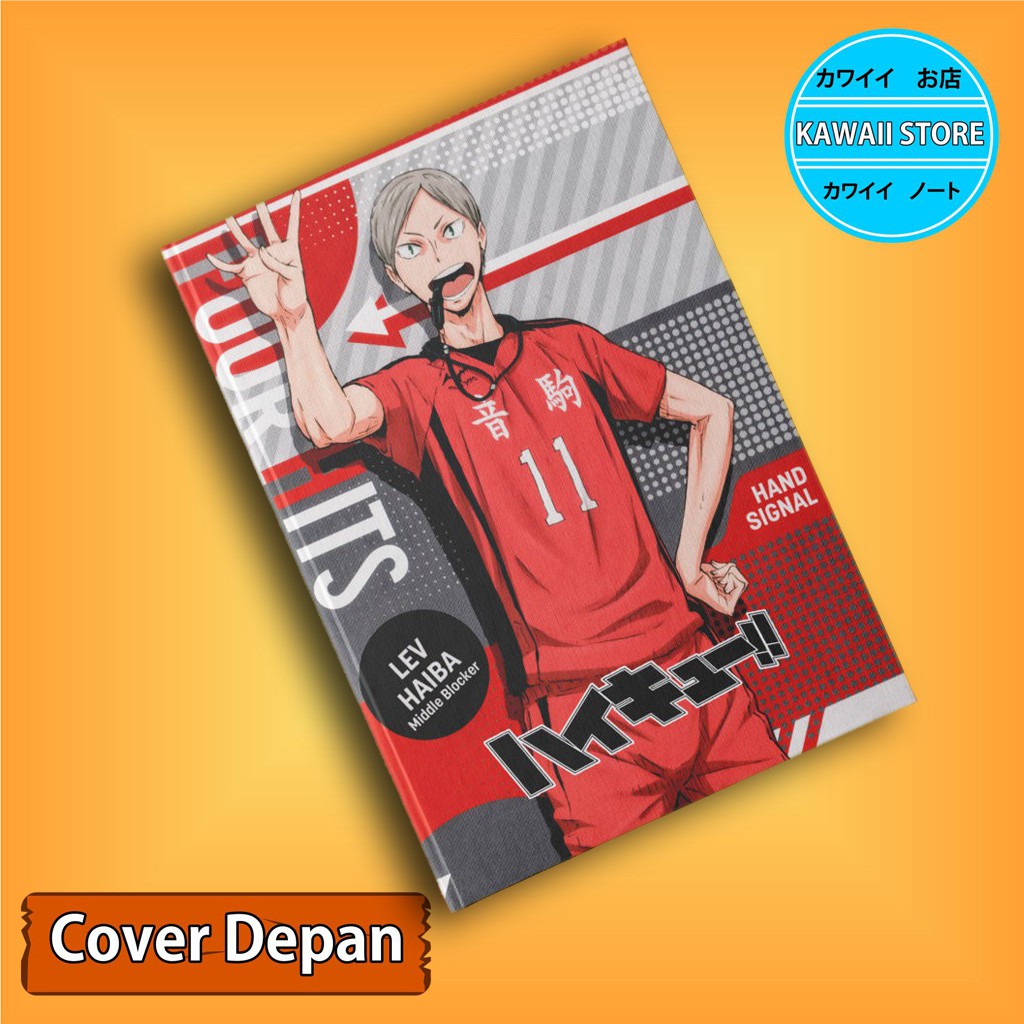 

Notebook / Pocket book Hard Cover Anime Haikyuu LEV HAIBA uk A5 & A6 / Notes Book
