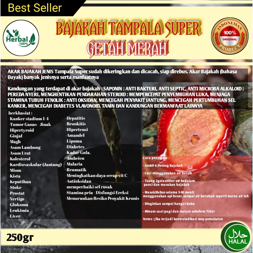 Akar Bajakah Tampala Super "Getah Merah"