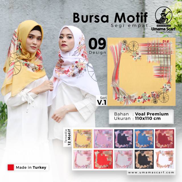 Hijab segi empat motif hijab segi empat umama