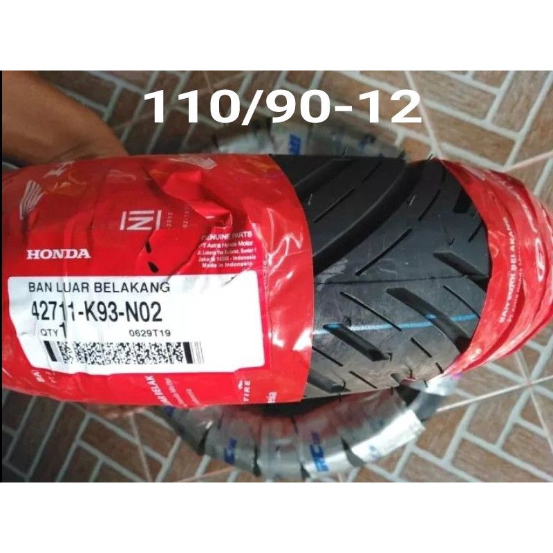 BAN TUBLES MATIC HONDA NEW SCOOPY 110/90 RING 12 ,BAN BARU 100% ORIGINAL GRATIS PENTIL