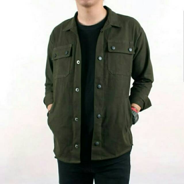 Jaket trucker canvas/jaket semi parka