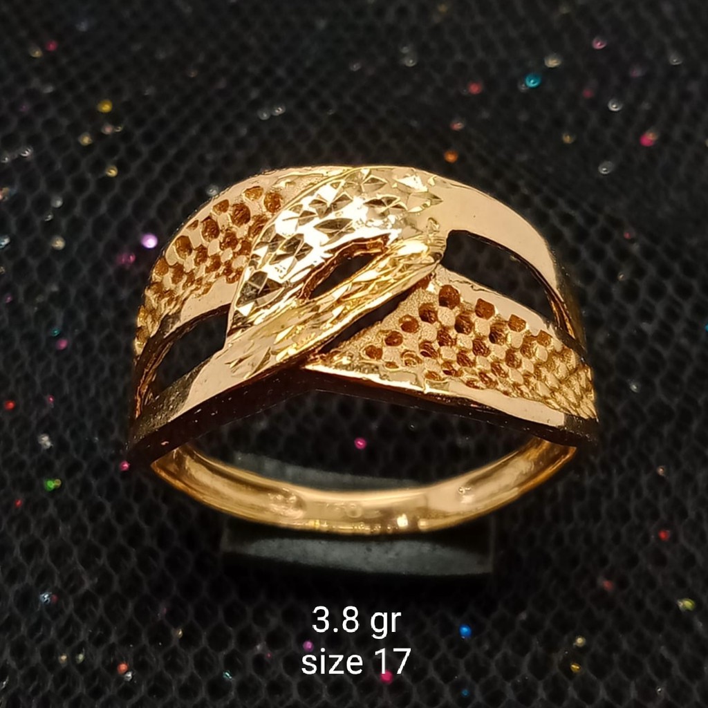 NEW Cincin Emas 17 K - 3.8 gr Kadar 750 - 2208