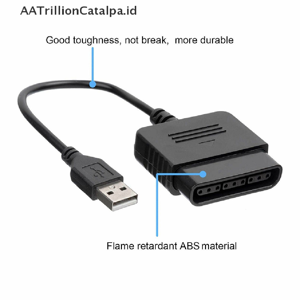 (AATrillionCatalpa) Kabel Adapter Controller PS2 Ke PS3 PlayStation 2 Ke USB Untuk PC PlayStation 3