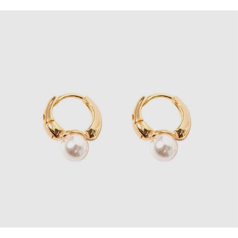 anting mutiara klip