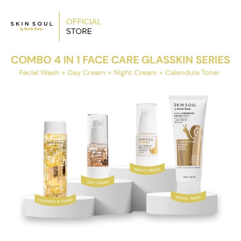 (READY FREE GIFT) SKINCARE SKINSOUL /FACE CARE GLASS SKIN SERIES BY AMANDA MANOPO-1