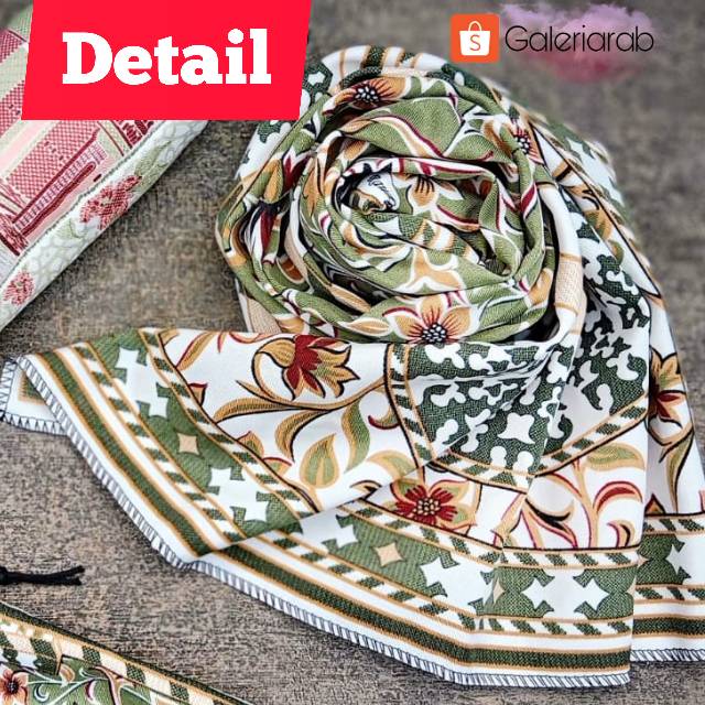 Sejadah Saku plus Pouch Motif Roudhoh