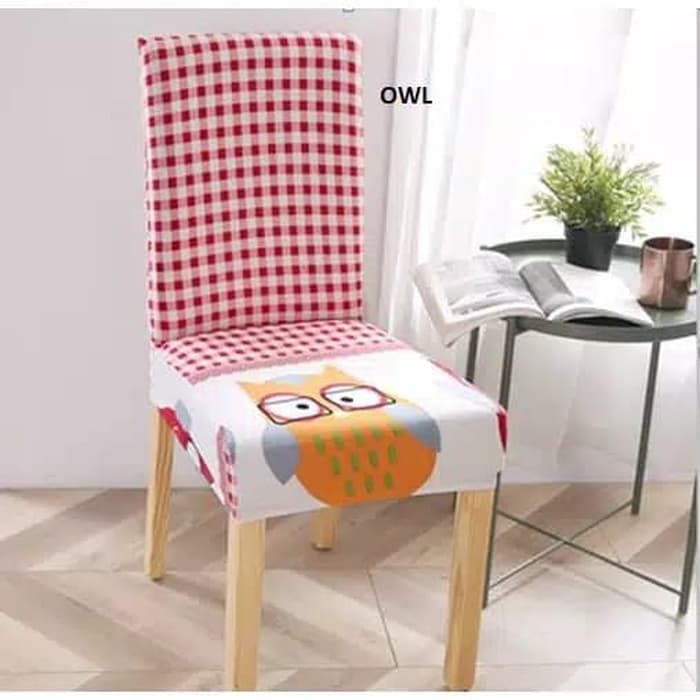 Jual cover kursi makan elastis/Elastic Chair Cover Shabby