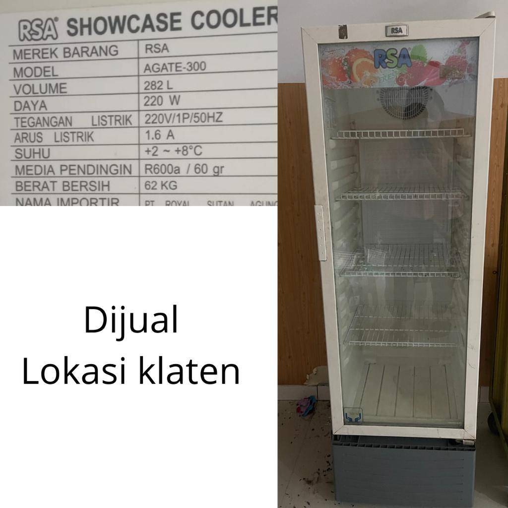 KULKAS DISPLAY COOLER SHOWCASE RSA AGATE-300 AGATE 300 KULKAS MINUMAN SECOND SEKEN SECOND BEKAS 2ND