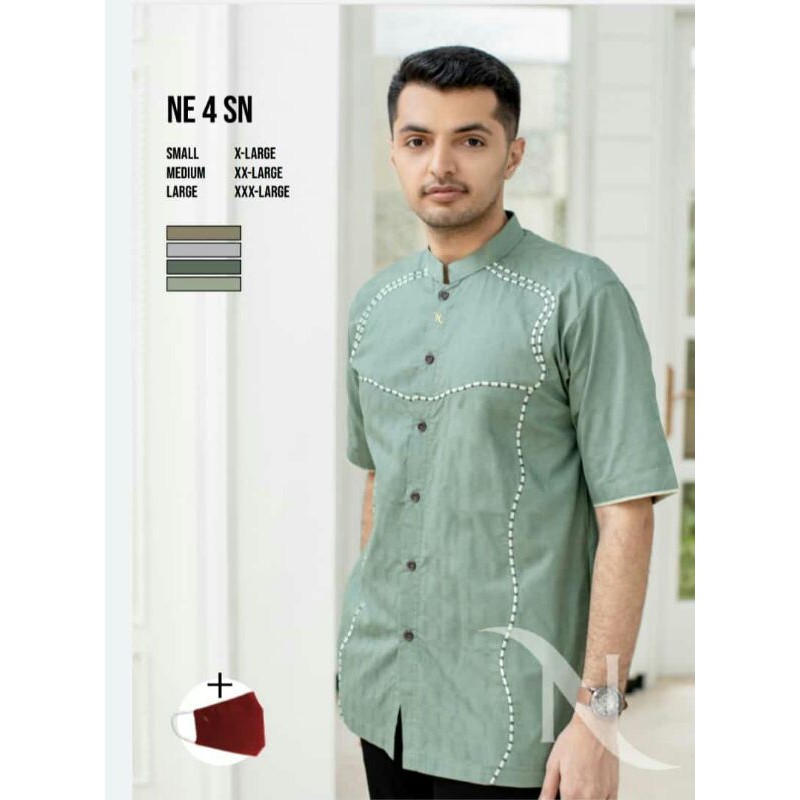 Baju Koko Nizar Bordir NE 4 SN