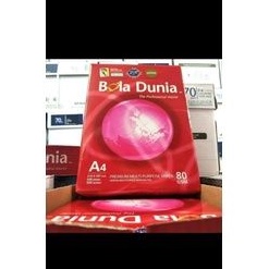 

kertas A4 80 gram bola dunia 1 dus