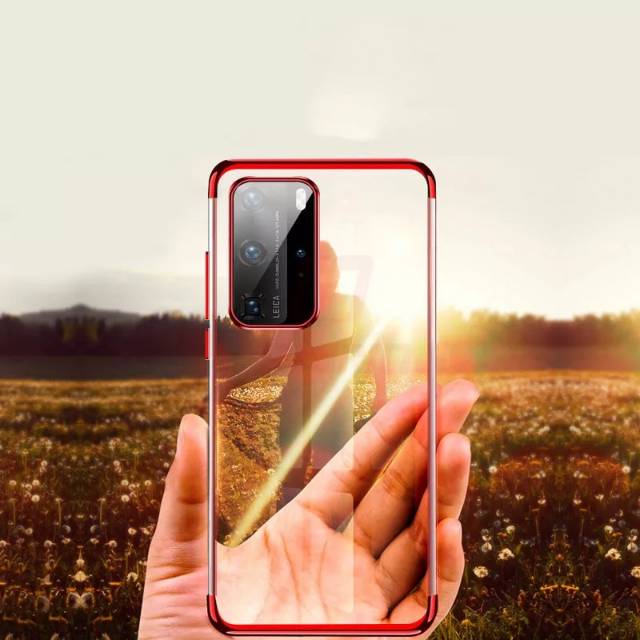 Case Huawei P40 Case Luxury Clear Transparent Plating Case Huawei P40