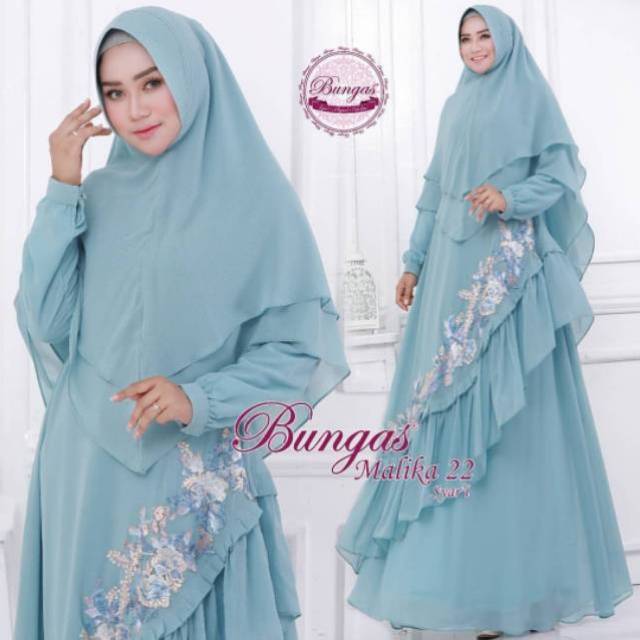 Gamis ceruti Malika original bungas fashion