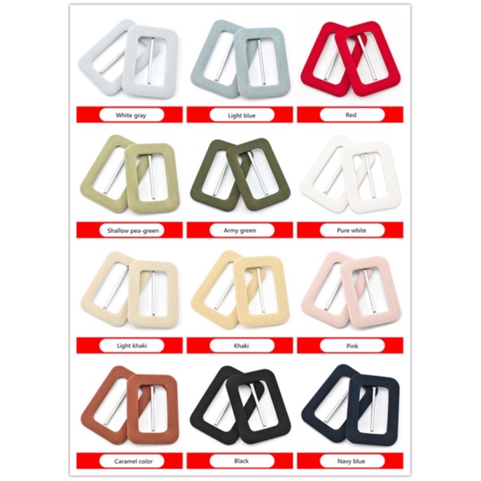 KANDER Iron Ring Jalan Belt Gesper Jilbab Segitiga Antem Marwah Dress Bungkus Kain